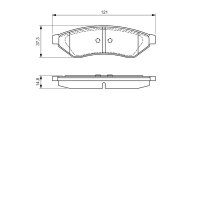 BOSCH 0 986 494 172 Bremsbelagsatz, Scheibenbremse