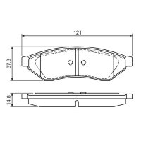 BOSCH 0 986 494 172 Bremsbelagsatz, Scheibenbremse