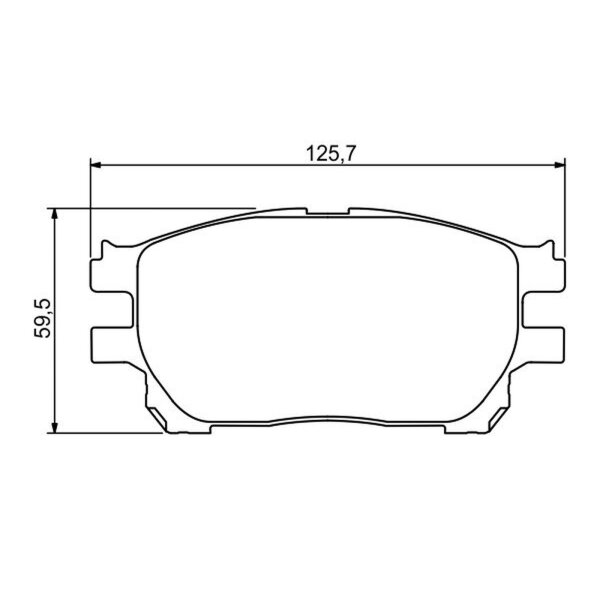 BOSCH 0 986 494 212 Bremsbelagsatz, Scheibenbremse
