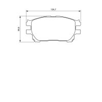 BOSCH 0 986 494 212 Bremsbelagsatz, Scheibenbremse