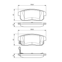 BOSCH 0 986 494 223 Bremsbelagsatz, Scheibenbremse