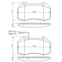 BOSCH 0 986 494 228 Bremsbelagsatz, Scheibenbremse