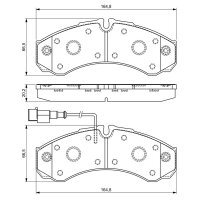 BOSCH 0 986 494 239 Bremsbelagsatz, Scheibenbremse