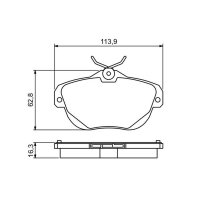 BOSCH 0 986 494 243 Bremsbelagsatz, Scheibenbremse