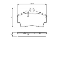 BOSCH 0 986 494 265 Bremsbelagsatz, Scheibenbremse