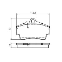 BOSCH 0 986 494 265 Bremsbelagsatz, Scheibenbremse