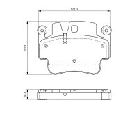 BOSCH 0 986 494 281 Bremsbelagsatz, Scheibenbremse