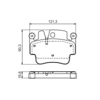 BOSCH 0 986 494 281 Bremsbelagsatz, Scheibenbremse