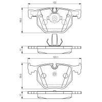 BOSCH 0 986 494 286 Bremsbelagsatz, Scheibenbremse