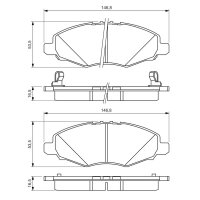 BOSCH 0 986 494 326 Bremsbelagsatz, Scheibenbremse