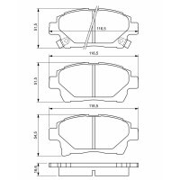 BOSCH 0 986 494 333 Bremsbelagsatz, Scheibenbremse