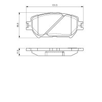 BOSCH 0 986 494 363 Bremsbelagsatz, Scheibenbremse