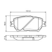 BOSCH 0 986 494 363 Bremsbelagsatz, Scheibenbremse