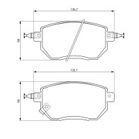 BOSCH 0 986 494 366 Bremsbelagsatz, Scheibenbremse