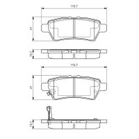 BOSCH 0 986 494 369 Bremsbelagsatz, Scheibenbremse