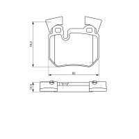 BOSCH 0 986 494 421 Bremsbelagsatz, Scheibenbremse