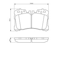 BOSCH 0 986 494 423 Bremsbelagsatz, Scheibenbremse