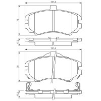BOSCH 0 986 494 426 Bremsbelagsatz, Scheibenbremse