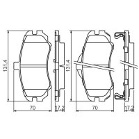 BOSCH 0 986 494 426 Bremsbelagsatz, Scheibenbremse
