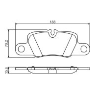 BOSCH 0 986 494 431 Bremsbelagsatz, Scheibenbremse