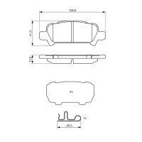 BOSCH 0 986 494 445 Bremsbelagsatz, Scheibenbremse