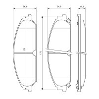 BOSCH 0 986 494 483 Bremsbelagsatz, Scheibenbremse