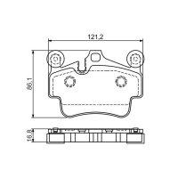 BOSCH 0 986 494 567 Bremsbelagsatz, Scheibenbremse