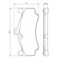 BOSCH 0 986 494 709 Bremsbelagsatz, Scheibenbremse