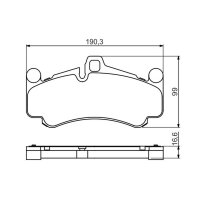 BOSCH 0 986 494 709 Bremsbelagsatz, Scheibenbremse