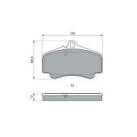BOSCH 0 986 494 710 Bremsbelagsatz, Scheibenbremse