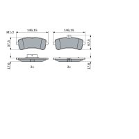 BOSCH 0 986 494 763 Bremsbelagsatz, Scheibenbremse