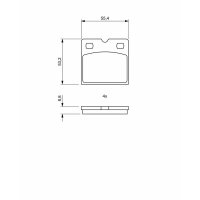 BOSCH 0 986 494 775 Bremsbelagsatz, Scheibenbremse