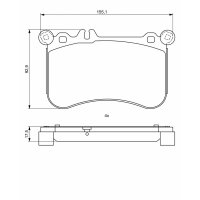 BOSCH 0 986 494 780 Bremsbelagsatz, Scheibenbremse