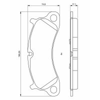 BOSCH 0 986 494 806 Bremsbelagsatz, Scheibenbremse