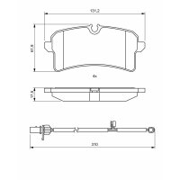 BOSCH 0 986 494 841 Bremsbelagsatz, Scheibenbremse