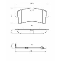 BOSCH 0 986 494 842 Bremsbelagsatz, Scheibenbremse