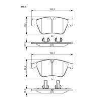 BOSCH 0 986 494 875 Bremsbelagsatz, Scheibenbremse