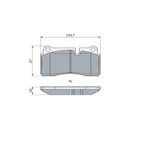 BOSCH 0 986 494 957 Bremsbelagsatz, Scheibenbremse