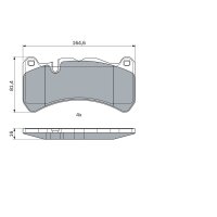 BOSCH 0 986 494 965 Bremsbelagsatz, Scheibenbremse