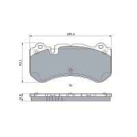 BOSCH 0 986 494 970 Bremsbelagsatz, Scheibenbremse
