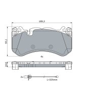 BOSCH 0 986 494 973 Bremsbelagsatz, Scheibenbremse
