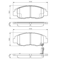 BOSCH 0 986 495 153 Bremsbelagsatz, Scheibenbremse
