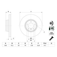 BOSCH 0 986 478 623 Bremsscheibe
