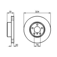 BOSCH 0 986 479 002 Bremsscheibe