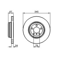 BOSCH 0 986 479 005 Bremsscheibe