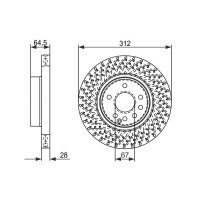 BOSCH 0 986 479 072 Bremsscheibe