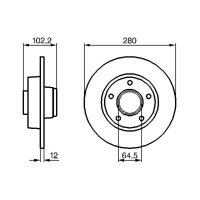 BOSCH 0 986 479 144 Bremsscheibe