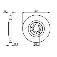 BOSCH 0 986 479 168 Bremsscheibe