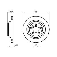 BOSCH 0 986 479 259 Bremsscheibe
