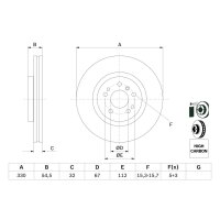 BOSCH 0 986 479 269 Bremsscheibe